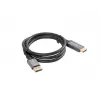Displayport(M)-HDMI(M) kabelis 1M 4K melns un sudrabains