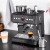 Espresso automāts GASTROBACK Design Advanced Urban Duo — pilnībā automātisks, 2,8 l ūdens tvertne, iebūvēta dzirnaviņas, 250 g pupiņu tvertne, 3000 W, melns