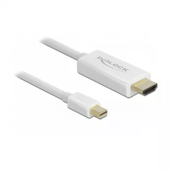 Video kabeļa adapteris DeLOCK 83707 Mini DisplayPort uz HDMI 2 m balts