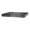 Hewlett Packard Enterprise HPE Aruba 6300M - Slēdzis - L3 - pārvaldīts - 24 x 1/2,5/5/10GBase-T + 4 x 1 Gigabits / 10 Gigabits / 25 Gigabits / 50 Gigabits SFP56 (Augšupielāde / Sakraušana) - Priekšpuse