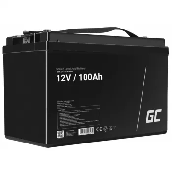 Transportlīdzekļu/jūras atpūtas akumulators zaļa Cell AGM30 12 V 100 Ah Hermētisks svina-skābes (VRLA), bez apkopes, 171×214×330 mm