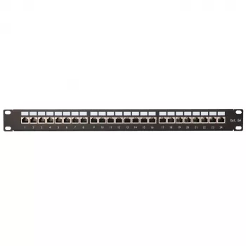 Patch panelis - Extralink CAT6A STP, 24 porti