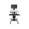 Ergotron WorkFit-C - Single LD Sit-Stand Workstation - Multividuālie ratiņi - Melns - Pelēks - 7,3 kg - 61 cm (24 collas) - 75 x 75, 100 x 100 mm - 360°