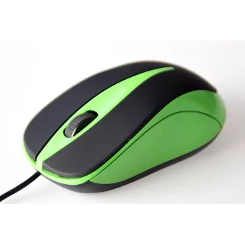 Wired Optical pele 800dpi Melns & green MT1091G