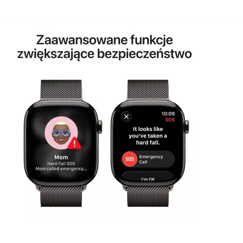 Apple Watch Series 11 GPS + Cellular 46mm Slate Titanium Case ar Slate Milanese cilpu M/L
