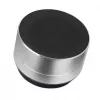 Manhattan Metallic Bluetooth skaļrunis, noturīgs pret šļakatām, darbības rādiuss 10 m, microSD karšu lasītājs, Aux 3,5 mm savienotājs, iekļauts USB-A uzlādes kabelis (5 V uzlāde), sudrabains, trīs gadu garantija