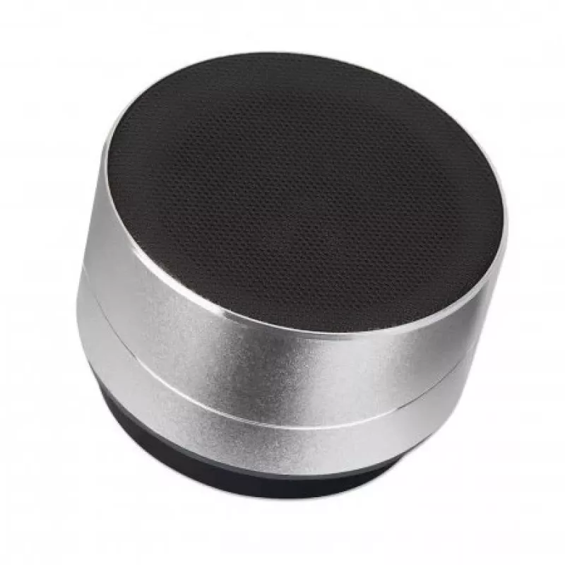 Manhattan Metallic Bluetooth skaļrunis, noturīgs pret šļakatām, darbības rādiuss 10 m, microSD karšu lasītājs, Aux 3,5 mm savienotājs, iekļauts USB-A uzlādes kabelis (5 V uzlāde), sudrabains, trīs gadu garantija