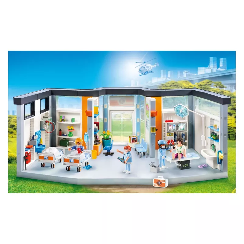Rotaļu figūriņa Playmobil 70191 Mēbelēta slimnīcas nodaļa 297 gab.