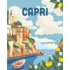 Gleznošanas komplekts Ravensburger CreArt Capri – audekla gleznošanas komplekts