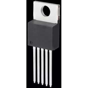 Step-down sprieguma regulators Texas Instruments LM2575 HVT-5.0, fiksēta 5,0 V izeja, ieeja 4–60 V, korpuss SO-220-5