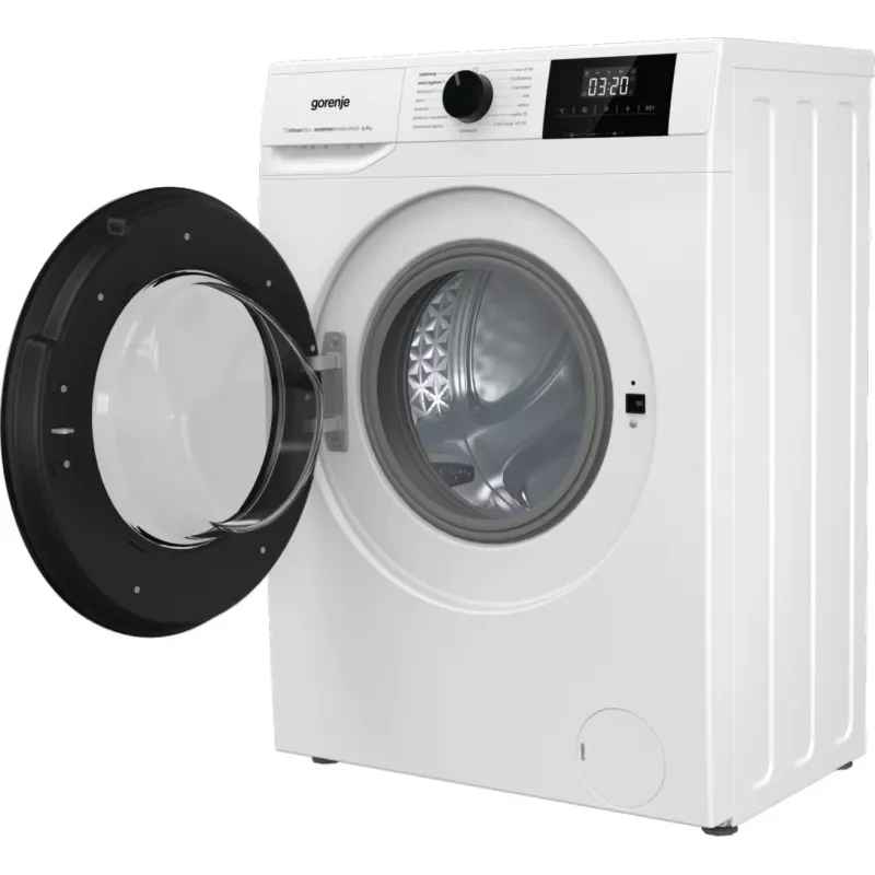 Brīvi stāvoša veļas mazgājamā mašīna Gorenje W3NGPI72SBS, 7 kg, 1200 apgr./min, invertora motors, tvaiks, 15 programmu, balta