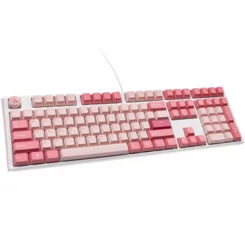 Ducky One 3 Gossamer Pink tastatūra Gaming USB US English Rozā, Balta