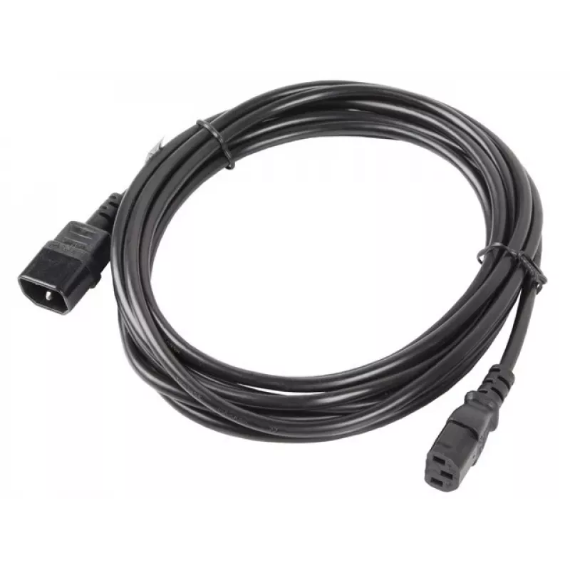 Lanberg C13-C14 VDE, 5m strāvas pagarinātājs (ca-c13e-11cc-0050-bk)