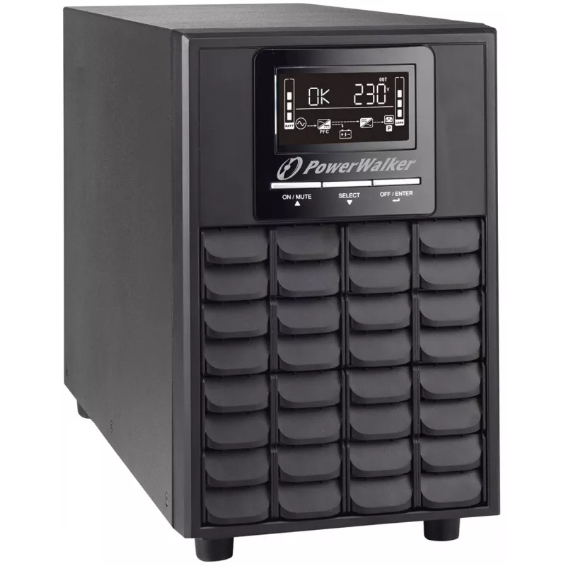 PowerWalker VFI 1000 CG PF1 nepārtrauktās barošanas avots (UPS) Divkārša pārveide (On-line) 1 kVA 1000 W 4 maiņstrāvas kontaktligzdas