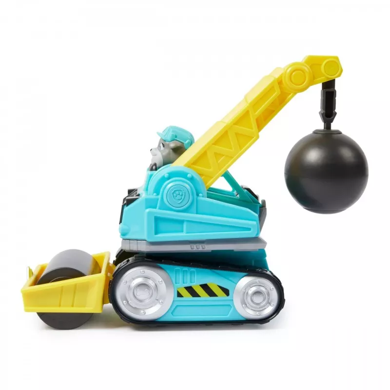 Wrecking Ball Truck Rubble & Crew Motor 3+ Gadi Plastmasa Melns Zils Dzeltens
