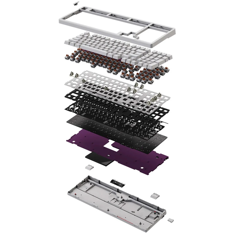 VGN V98 spēļu tastatūra, Numbani slēdži, balta, US