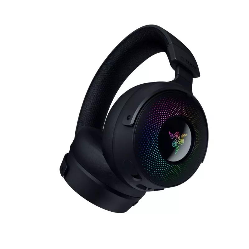 Razer Kraken V4 Pro austiņas vadu un bezvadu galvas saite spēlēm USB Type-A Bluetooth melna