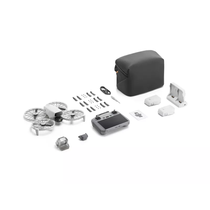 Quadcopter DJI Flip Fly More Combo RC 2 — 4 rotori, 48 MP kamera, 3840×2160, max ātrums 16 m/s, diapazons 14000 m