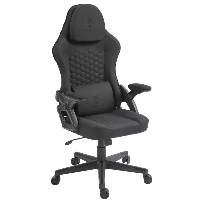 Deltaco DC130 Spēļu krēsls Soft Woven Mesh melns (GAM-180)