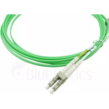 BlueOptics Dupleksais optiskās šķiedras komutācijas kabelis, LC-UPC/LC-UPC bēšs, 10 metri, daudzmodu G50/125 µm, OM5