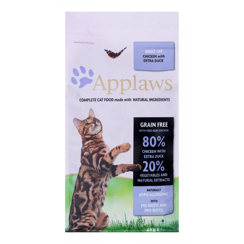 Applaws sausā kaķu barība, vista ar pīli, 2 kg