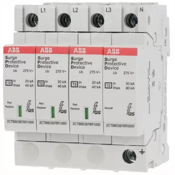 Pārsprieguma aizsargs ABB OVRT23N40-275PQ 2CTB803973R1100 — tips OVRT23N40-275PQ, TN/TT sistēmām