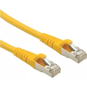 Roline - komutācijas kabelis - RJ-45 (V) uz RJ-45 (V) - 1,5 m - SFTP, PiMF - CAT 6a - dzeltens