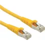 Roline - komutācijas kabelis - RJ-45 (V) uz RJ-45 (V) - 1,5 m - SFTP, PiMF - CAT 6a - dzeltens