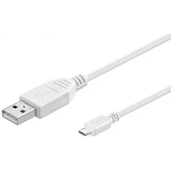 Microconnect USBABMICRO5W USB kabelis USB 2.0 5 m USB A Micro-USB B Balts
