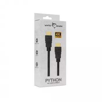 HDMI kabelis White Shark Python 2.0 M/M 2 m — 4K@60 Hz