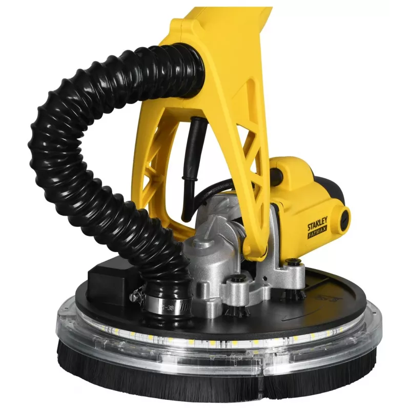 Disku slīpmašīna STANLEY SFMEE500S 750 W, regulējams ātrums, teleskopisks rokturis, mīkstais rokturis, melna/dzeltena