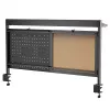 Ergo Office galda nodalītājs / organizators, maks. slodze 10 kg, balta tāfele, platums 1116 mm, melns, ER-301 B
