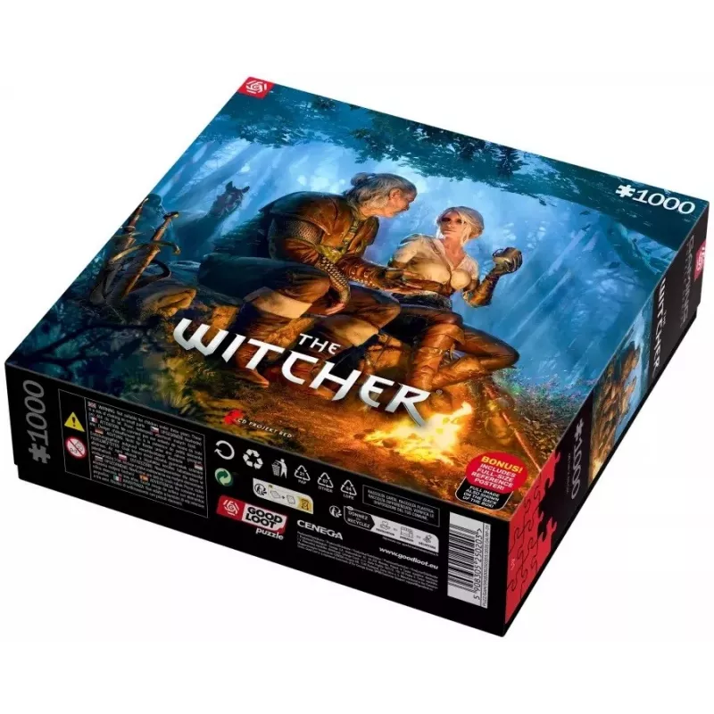 Good Loot Gaming Puzzle: The Witcher Journey of Ciri, 1000 gabali
