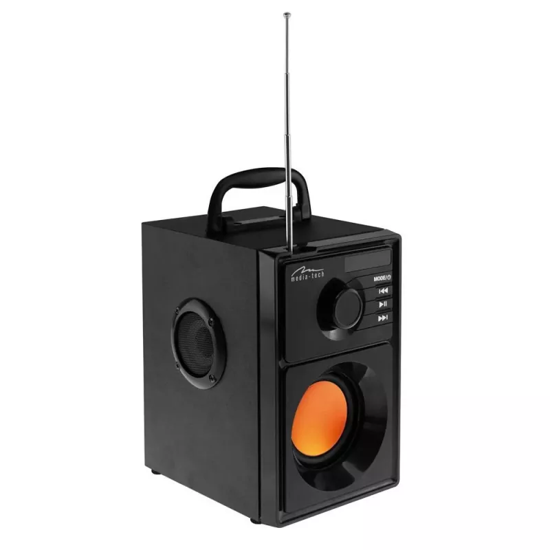Media-Tech BOOMBOX BT 15 W Stereo portatīvais skaļrunis Melns