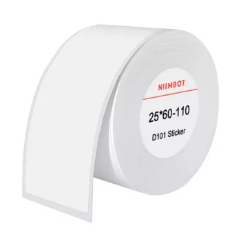Termoetiķetes NIIMBOT 25 x 60 mm baltas, 110 gab.