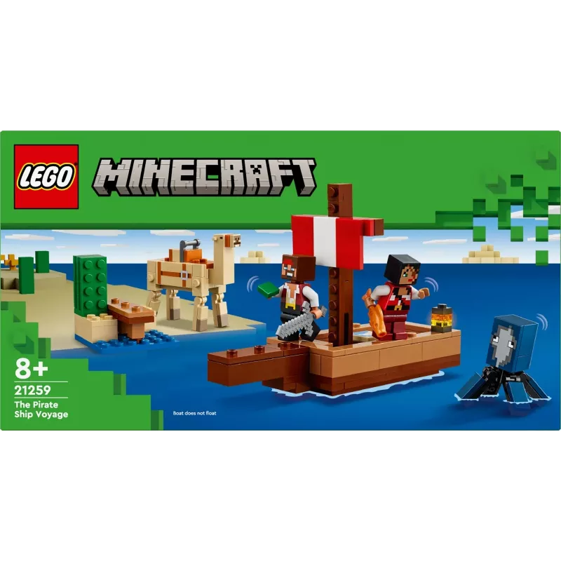 LEGO MINECRAFT 21259 Pirātu kuģa ceļojums