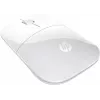 HP Z3700 baltā bezvadu pele, piemērota abām rokām, optiskā, RF bezvadu, 1200 DPI, balta