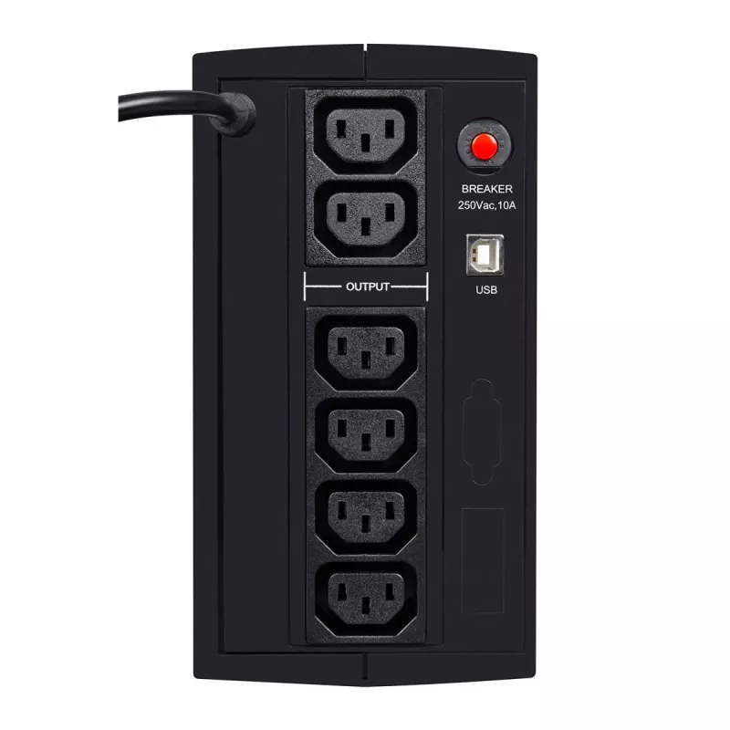 EVER DUO 850 AVR USB - UPS - maiņstrāva 230 V - 550 W - 850 VA - vienfāzes - 2 x Bleisure 5 Ah - USB - Izejas kontaktligzdas: 6