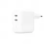 Mobilo ierīču lādētājs Apple MW2K3ZM/A 2 USB Type-C pieslēgvietas Balts