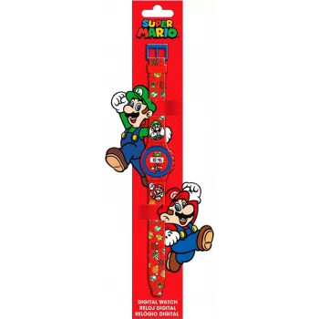 Kids Euroswan rokas pulkstenis Super Mario — bērnu analogais/ciparu pulkstenis, modelis GSM4234