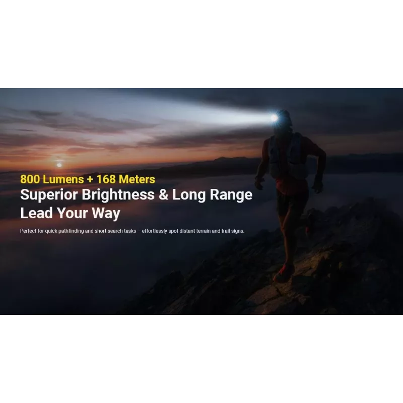 Nitecore UT27 MCT Melna, Dzeltena Galvas lukturītis LED