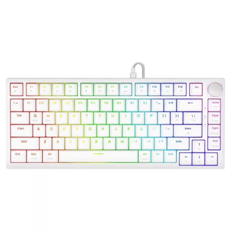 Savio ASTRAL WHITE JADE tastatūra Gaming USB QWERTY US International