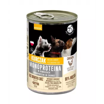 Mitrā suņu barība PetRepublic Monoprotein Chicken 400g paciņa