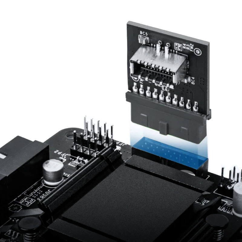 USB 3.0 adapteris GrauGear GG 18024 90° paneļa ligzda (taisns leņķis) Type A