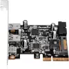 SilverStone ECU05 — USB adapteris — PCIe 2.0 x2 Low Profile — USB 3.1 Type C x 1 + USB3.0 x 2 + USB3.0 (iekšējais) x 2 (SST-ECU05)