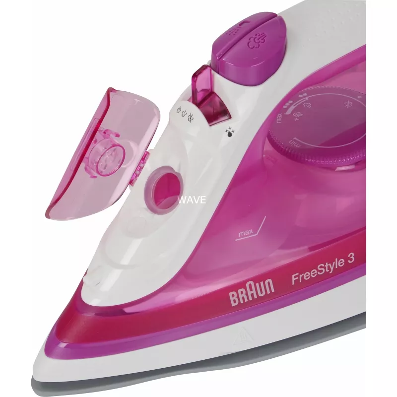 Braun FreeStyle 3 FI 3124 sausais un tvaika gludeklis ar keramisko zoli 2400 W violets