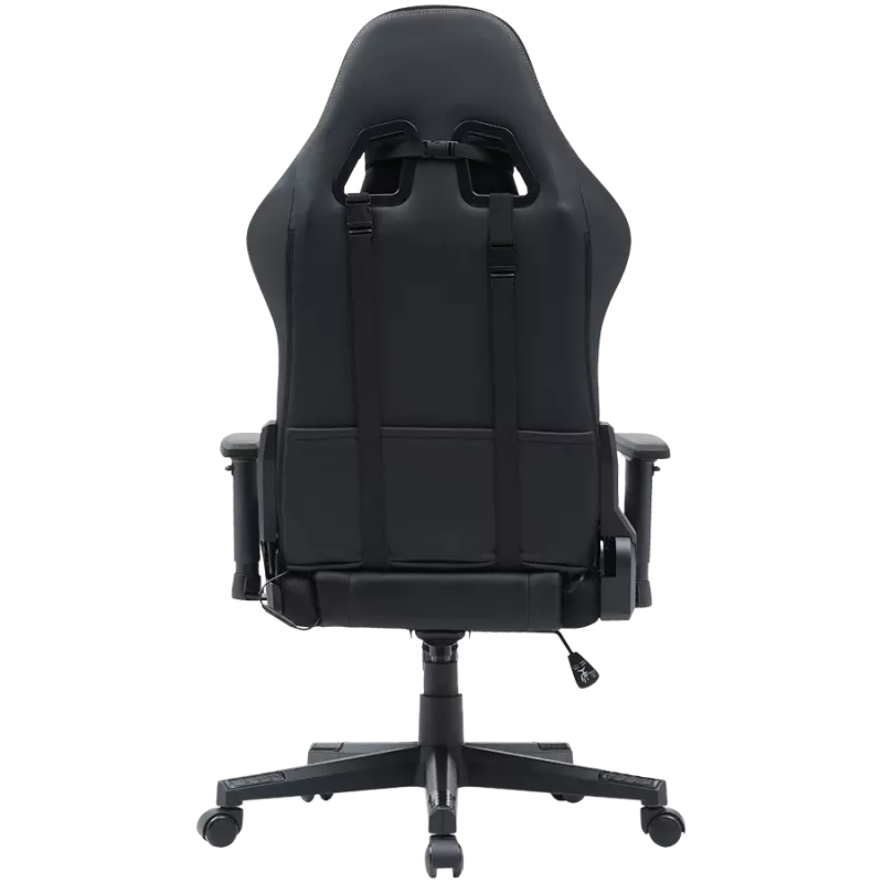 Spēļu krēsls CANYON Irida RGBCH03 RGB melns ar ergonomisku dizainu, regulējamiem roku balstiem, atgāžamu atzveltni