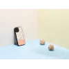 Aizsargtelefona maciņš man and wood iPhone 12 Pro Max — rozā zieds uz melna