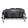 Procesora gaisa dzesētājs SILVERSTONE SST-XE01-1700A — 8 cm ventilators, 1000–5500 RPM, dubultlodes gultnis, melns