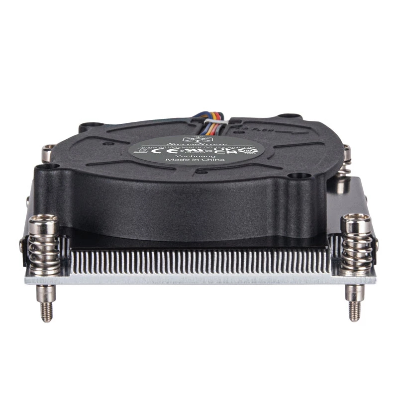 Procesora gaisa dzesētājs SILVERSTONE SST-XE01-1700A — 8 cm ventilators, 1000–5500 RPM, dubultlodes gultnis, melns